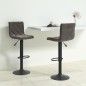 vidaXL Sgabelli da Bar 2 pz Grigio Scuro in Velluto vidaXL Sgabelli da Bar 2 pz Grigio Scuro in Velluto
