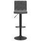 vidaXL Sgabelli da Bar 2 pz Grigio Scuro in Velluto vidaXL Sgabelli da Bar 2 pz Grigio Scuro in Velluto