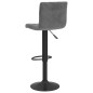 vidaXL Sgabelli da Bar 2 pz Grigio Scuro in Velluto vidaXL Sgabelli da Bar 2 pz Grigio Scuro in Velluto