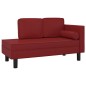 vidaXL Sdraio con Cuscini e Capezzale Rosso Vino in Similpelle vidaXL Sdraio con Cuscini e Capezzale Rosso Vino in Similpelle