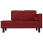 vidaXL Sdraio con Cuscini e Capezzale Rosso Vino in Similpelle vidaXL Sdraio con Cuscini e Capezzale Rosso Vino in Similpelle