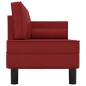 vidaXL Sdraio con Cuscini e Capezzale Rosso Vino in Similpelle vidaXL Sdraio con Cuscini e Capezzale Rosso Vino in Similpelle
