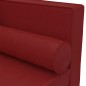 vidaXL Sdraio con Cuscini e Capezzale Rosso Vino in Similpelle vidaXL Sdraio con Cuscini e Capezzale Rosso Vino in Similpelle