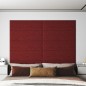 vidaXL Pannelli Murali 12 pz Rosso Vino 90x30 cm in Tessuto 3,24 m² vidaXL Pannelli Murali 12 pz Rosso Vino 90x30 cm in Tessuto 3,24 m²