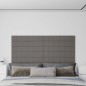 vidaXL Pannelli Murali 12 pz Grigio Chiaro 90x15 cm Tessuto 1,62 m² vidaXL Pannelli Murali 12 pz Grigio Chiaro 90x15 cm Tessuto 1,62 m²