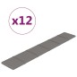 vidaXL Pannelli Murali 12 pz Grigio Chiaro 90x15 cm Tessuto 1,62 m² vidaXL Pannelli Murali 12 pz Grigio Chiaro 90x15 cm Tessuto 1,62 m²