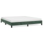 vidaXL Giroletto Verde Scuro 180x200 cm in Velluto vidaXL Giroletto Verde Scuro 180x200 cm in Velluto