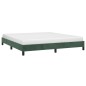 vidaXL Giroletto Verde Scuro 180x200 cm in Velluto vidaXL Giroletto Verde Scuro 180x200 cm in Velluto