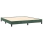 vidaXL Giroletto Verde Scuro 180x200 cm in Velluto vidaXL Giroletto Verde Scuro 180x200 cm in Velluto