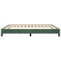 vidaXL Giroletto Verde Scuro 180x200 cm in Velluto vidaXL Giroletto Verde Scuro 180x200 cm in Velluto