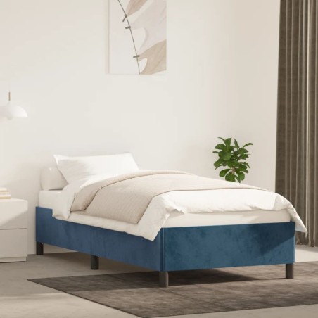 vidaXL Giroletto Blu Scuro 100x200 cm in Velluto