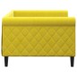 vidaXL Letto da Giorno Giallo 90x200 cm in Velluto vidaXL Letto da Giorno Giallo 90x200 cm in Velluto
