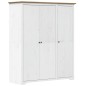 vidaXL Armadio BODO 151,5x52x176,5 cm Massello Pino Bianco e Marrone vidaXL Armadio BODO 151,5x52x176,5 cm Massello Pino Bianco e Marrone