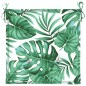 vidaXL Cuscini per Sedia 6 pz Motivo a Foglie 40x40x3 cm Tessuto