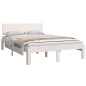 vidaXL Giroletto Bianco 120x190 cm Small Double Legno Massello di Pino vidaXL Giroletto Bianco 120x190 cm Small Double Legno Massello di Pino