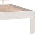 vidaXL Giroletto Bianco 120x190 cm Small Double Legno Massello di Pino vidaXL Giroletto Bianco 120x190 cm Small Double Legno Massello di Pino