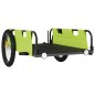 vidaXL Rimorchio per Bici da Carico Verde in Tessuto Oxford e Ferro vidaXL Rimorchio per Bici da Carico Verde in Tessuto Oxford e Ferro