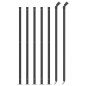 vidaXL Recinzione a Rete con Flangia Antracite 1,1x10 m vidaXL Recinzione a Rete con Flangia Antracite 1,1x10 m