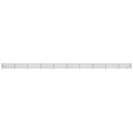 vidaXL Recinzione a Rete con Flangia Antracite 1,1x25 m