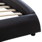 vidaXL Giroletto con LED Nero in Similpelle 140x200 cm vidaXL Giroletto con LED Nero in Similpelle 140x200 cm