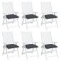 vidaXL Cuscini per Sedia 6 pz Antracite 50x50x7 cm Tessuto Oxford