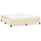 vidaXL Giroletto senza Materasso Crema 180x200 cm in Tessuto