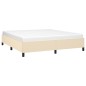 vidaXL Giroletto senza Materasso Crema 180x200 cm in Tessuto