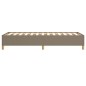vidaXL Giroletto senza Materasso Tortora 80x200 cm Tessuto vidaXL Giroletto senza Materasso Tortora 80x200 cm Tessuto
