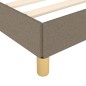 vidaXL Giroletto senza Materasso Tortora 80x200 cm Tessuto vidaXL Giroletto senza Materasso Tortora 80x200 cm Tessuto