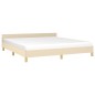vidaXL Giroletto con Testiera Crema 180x200 cm in Tessuto vidaXL Giroletto con Testiera Crema 180x200 cm in Tessuto
