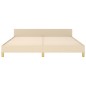 vidaXL Giroletto con Testiera Crema 180x200 cm in Tessuto vidaXL Giroletto con Testiera Crema 180x200 cm in Tessuto