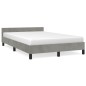 vidaXL Giroletto senza Materasso Grigio Chiaro 120x200 cm Velluto vidaXL Giroletto senza Materasso Grigio Chiaro 120x200 cm Velluto