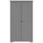 vidaXL Armadio BODO 101x52x176,5 cm in Legno Massello di Pino Grigio vidaXL Armadio BODO 101x52x176,5 cm in Legno Massello di Pino Grigio