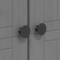 vidaXL Armadio BODO 101x52x176,5 cm in Legno Massello di Pino Grigio vidaXL Armadio BODO 101x52x176,5 cm in Legno Massello di Pino Grigio