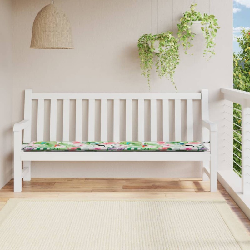 vidaXL Cuscino per Panca da Giardino Multicolore 200x50x3cm in Tessuto vidaXL Cuscino per Panca da Giardino Multicolore 200x50x3cm in Tessuto