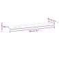 vidaXL Cuscino per Panca da Giardino Multicolore 200x50x3cm in Tessuto vidaXL Cuscino per Panca da Giardino Multicolore 200x50x3cm in Tessuto