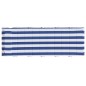 vidaXL Cuscino per Lettino Righe Bianche e Blu 180x60x3 Tessuto Oxford