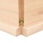 vidaXL Piano per Tavolo 160x40x(2-4) cm Rovere Non Trattato Bordi Vivi vidaXL Piano per Tavolo 160x40x(2-4) cm Rovere Non Trattato Bordi Vivi