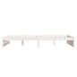 vidaXL Giroletto Bianco 120x190 cm Small Double Legno Massello di Pino vidaXL Giroletto Bianco 120x190 cm Small Double Legno Massello di Pino