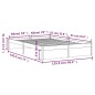 vidaXL Giroletto Bianco 120x190 cm Small Double Legno Massello di Pino vidaXL Giroletto Bianco 120x190 cm Small Double Legno Massello di Pino