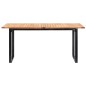 vidaXL Set Pranzo da Giardino 7 pz Polyrattan e Legno Acacia Grigio 