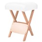 vidaXL Sgabello da Massaggio Pieghevole Spessore Sedile 12 cm Bianco vidaXL Sgabello da Massaggio Pieghevole Spessore Sedile 12 cm Bianco