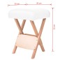 vidaXL Sgabello da Massaggio Pieghevole Spessore Sedile 12 cm Bianco vidaXL Sgabello da Massaggio Pieghevole Spessore Sedile 12 cm Bianco
