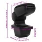 vidaXL Bracciolo per Auto Nero 14x33x(30-45,5) cm in ABS vidaXL Bracciolo per Auto Nero 14x33x(30-45,5) cm in ABS