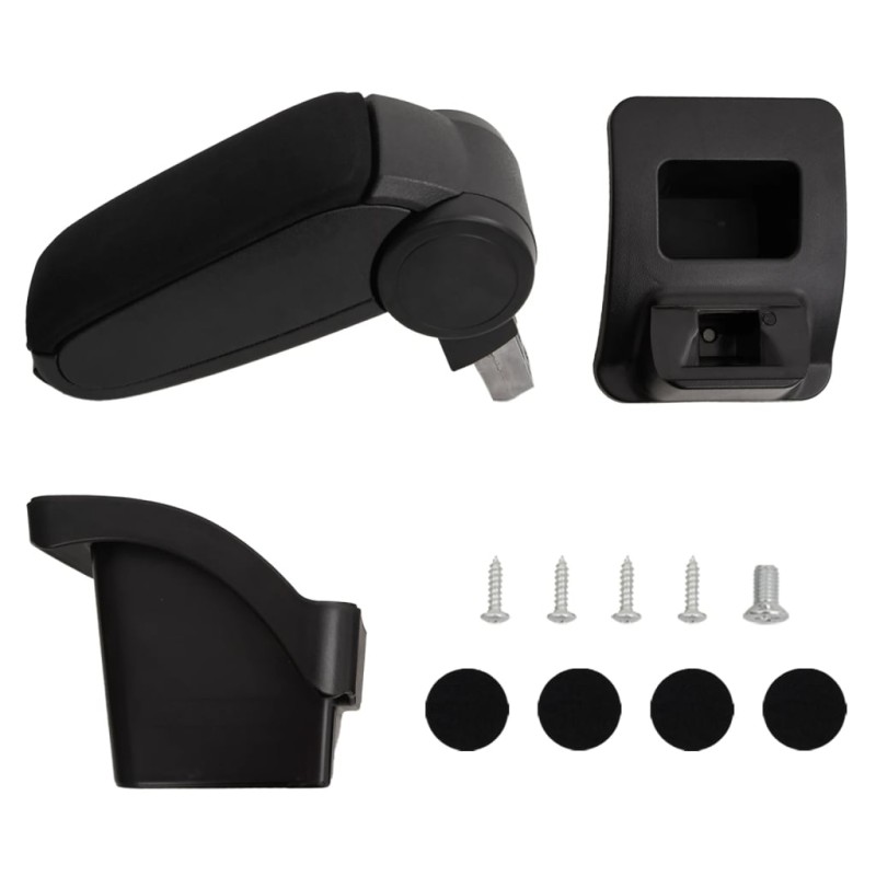 vidaXL Bracciolo per Auto Nero 16x30x(40-50) cm in ABS vidaXL Bracciolo per Auto Nero 16x30x(40-50) cm in ABS