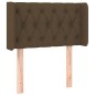 Testiera ad Orecchio Marrone Scuro 83x16x78/88 cm in Tessuto Testiera ad Orecchio Marrone Scuro 83x16x78/88 cm in Tessuto