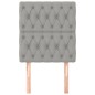 Testiera 2 pz Grigio Chiaro 80x7x78/88 cm in Tessuto Testiera 2 pz Grigio Chiaro 80x7x78/88 cm in Tessuto