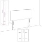 Testiera 2 pz Grigio Chiaro 80x7x78/88 cm in Tessuto Testiera 2 pz Grigio Chiaro 80x7x78/88 cm in Tessuto
