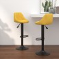 vidaXL Sgabelli da Bar 2 pz Giallo Senape in Velluto vidaXL Sgabelli da Bar 2 pz Giallo Senape in Velluto
