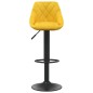 vidaXL Sgabelli da Bar 2 pz Giallo Senape in Velluto vidaXL Sgabelli da Bar 2 pz Giallo Senape in Velluto